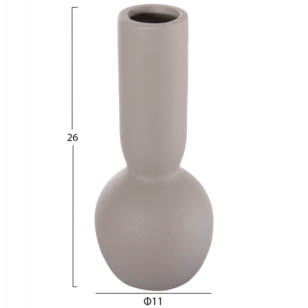 ΕΠΙΤΡΑΠΕΖΙΟ ΚΕΡΑΜΙΚΟ ΔΙΑΚΟΣΜΗΤΙΚΟ GALAD HM4616.02 ΓΚΡΙ ΜΑΤ Φ11x26Υεκ