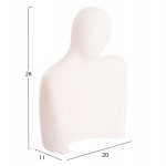 ΕΠΙΤΡΑΠΕΖΙΟ ΚΕΡΑΜΙΚΟ ΔΙΑΚΟΣΜΗΤΙΚΟ 2ΤΜΧ HUMANS HM4617 ΥΠΟΛΕΥΚΟ ΚΡΥΣΤΑΛΛΙΚΟ