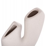 ΕΠΙΤΡΑΠΕΖΙΟ ΚΕΡΑΜΙΚΟ ΔΙΑΚΟΣΜΗΤΙΚΟ ARKEN HM4618.01 ΚΡΥΣΤΑΛΛΙΚΟ ΥΠΟΛΕΥΚΟ 28x10x37Υεκ