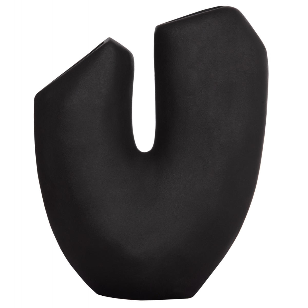 ΕΠΙΤΡΑΠΕΖΙΟ ΚΕΡΑΜΙΚΟ ΔΙΑΚΟΣΜΗΤΙΚΟ ARKEN HM4618.02 ΜΑΥΡΟ ΜΑΤ 29x8x37Υεκ