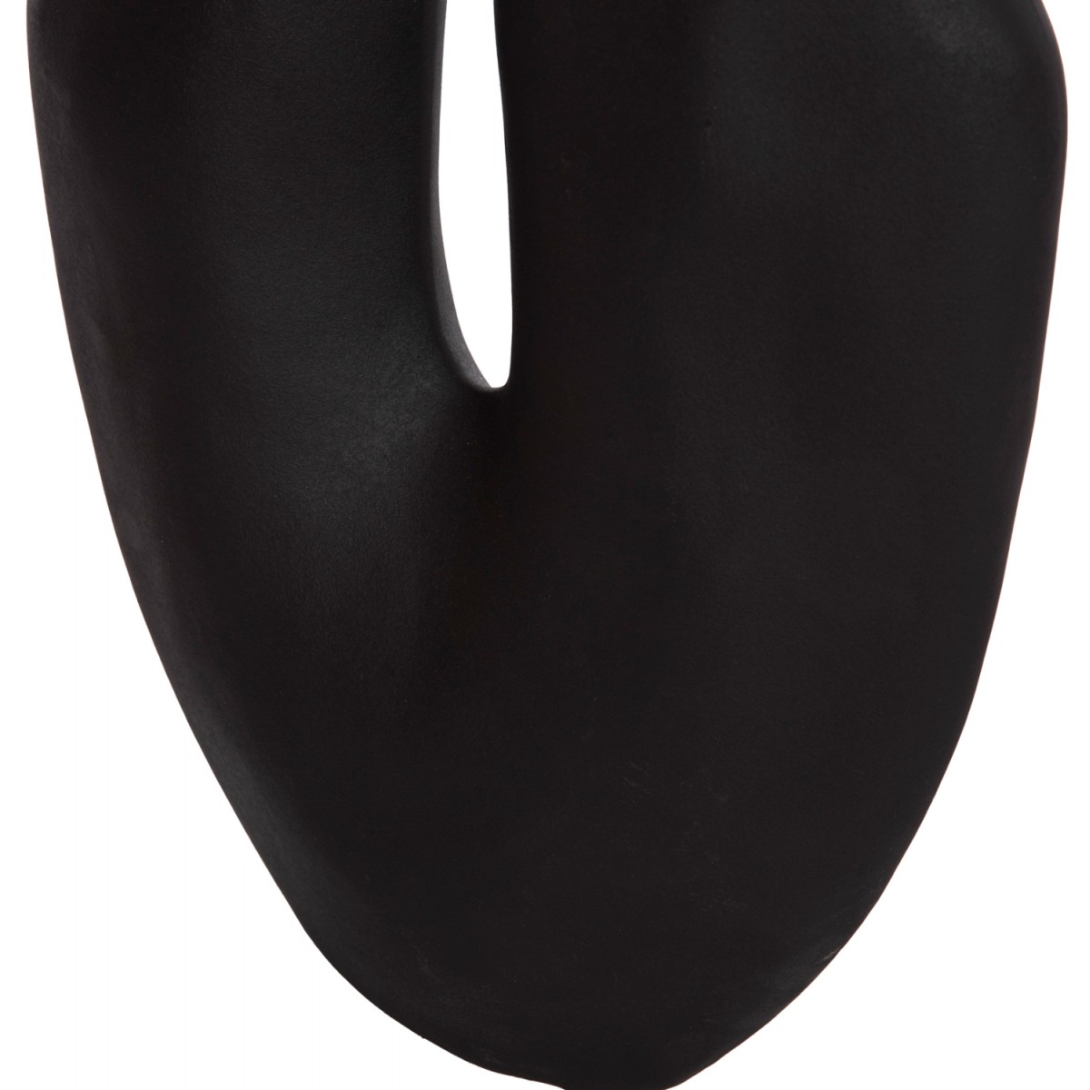 ΕΠΙΤΡΑΠΕΖΙΟ ΚΕΡΑΜΙΚΟ ΔΙΑΚΟΣΜΗΤΙΚΟ ARKEN HM4618.02 ΜΑΥΡΟ ΜΑΤ 29x8x37Υεκ