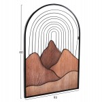 ΔΙΑΚΟΣΜΗΤΙΚΟ ΤΟΙΧΟΥ HM4220 ΔΙΑΦΟΡΕΣ ΑΠΟΧΡΩΣΕΙΣ ΞΥΛΟΥ-ΜΑΥΡΟ ΜΕΤΑΛΛΟ 60x3,5x93Υεκ.