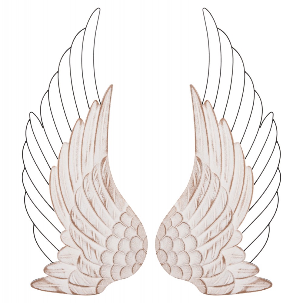 ΔΙΑΚΟΣΜΗΤΙΚΟ ΤΟΙΧΟΥ ΣΕΤ 2ΤΜΧ ΦΤΕΡΑ HM4223 MDF ΣΕ ΛΕΥΚΟ-ΜΑΥΡΟ ΜΕΤΑΛΛΟ 39x1,5x92Υ εκ.