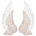 ΔΙΑΚΟΣΜΗΤΙΚΟ ΤΟΙΧΟΥ ΣΕΤ 2ΤΜΧ ΦΤΕΡΑ HM4223 MDF ΣΕ ΛΕΥΚΟ-ΜΑΥΡΟ ΜΕΤΑΛΛΟ 39x1,5x92Υ εκ.