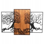 ΔΙΑΚΟΣΜΗΤΙΚΟ ΤΟΙΧΟΥ ILLUSION HM4654 ΦΥΛΛΑ ΜΕΤΑΛΛΟΥ-ΞΥΛΟ 125,5x3x79Υεκ.