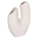 ΕΠΙΤΡΑΠΕΖΙΟ ΚΕΡΑΜΙΚΟ ΔΙΑΚΟΣΜΗΤΙΚΟ ARKEN HM4619.01 ΚΡΥΣΤΑΛΛΙΚΟ ΥΠΟΛΕΥΚΟ 20,5x8x26Υεκ