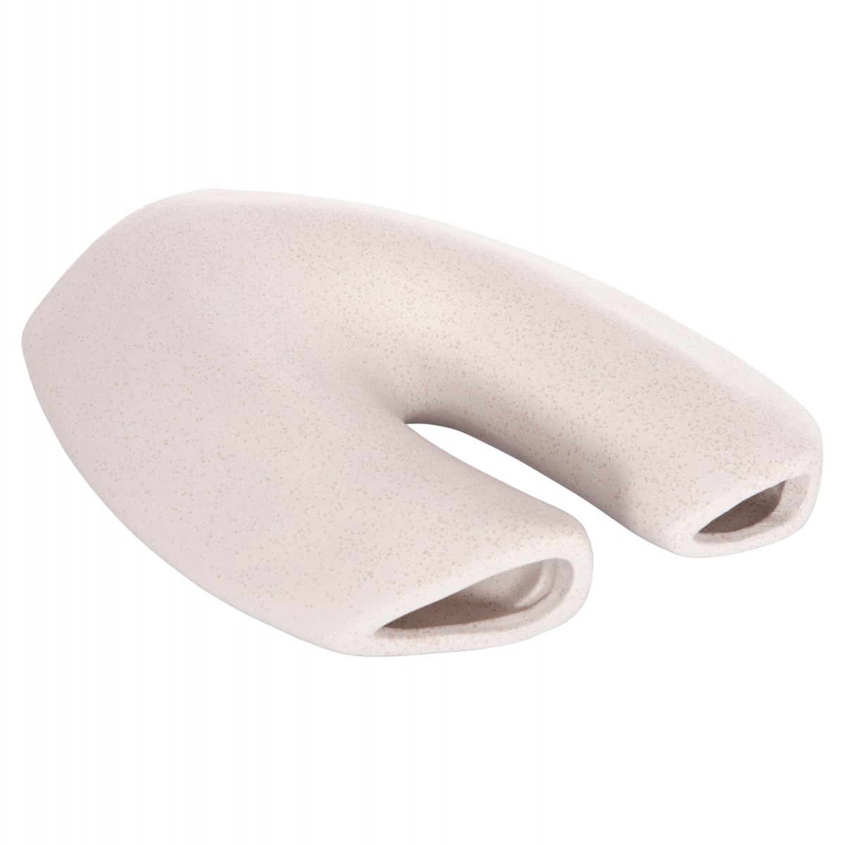 ΕΠΙΤΡΑΠΕΖΙΟ ΚΕΡΑΜΙΚΟ ΔΙΑΚΟΣΜΗΤΙΚΟ ARKEN HM4619.01 ΚΡΥΣΤΑΛΛΙΚΟ ΥΠΟΛΕΥΚΟ 20,5x8x26Υεκ