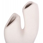 ΕΠΙΤΡΑΠΕΖΙΟ ΚΕΡΑΜΙΚΟ ΔΙΑΚΟΣΜΗΤΙΚΟ ARKEN HM4619.01 ΚΡΥΣΤΑΛΛΙΚΟ ΥΠΟΛΕΥΚΟ 20,5x8x26Υεκ