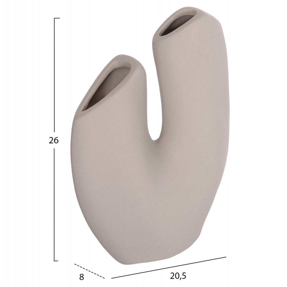 ΕΠΙΤΡΑΠΕΖΙΟ ΚΕΡΑΜΙΚΟ ΔΙΑΚΟΣΜΗΤΙΚΟ ARKEN HM4619.03 ΓΚΡΙ ΜΑΤ 20,5x8x26Υεκ