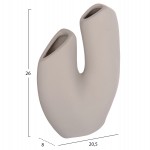 ΕΠΙΤΡΑΠΕΖΙΟ ΚΕΡΑΜΙΚΟ ΔΙΑΚΟΣΜΗΤΙΚΟ ARKEN HM4619.03 ΓΚΡΙ ΜΑΤ 20,5x8x26Υεκ