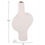 ΕΠΙΤΡΑΠΕΖΙΟ ΚΕΡΑΜΙΚΟ ΔΙΑΚΟΣΜΗΤΙΚΟ ARKEN HM4620.01 ΚΡΥΣΤΑΛΛ.ΥΠΟΛΕΥΚΟ 19x7,5x33,5Υεκ