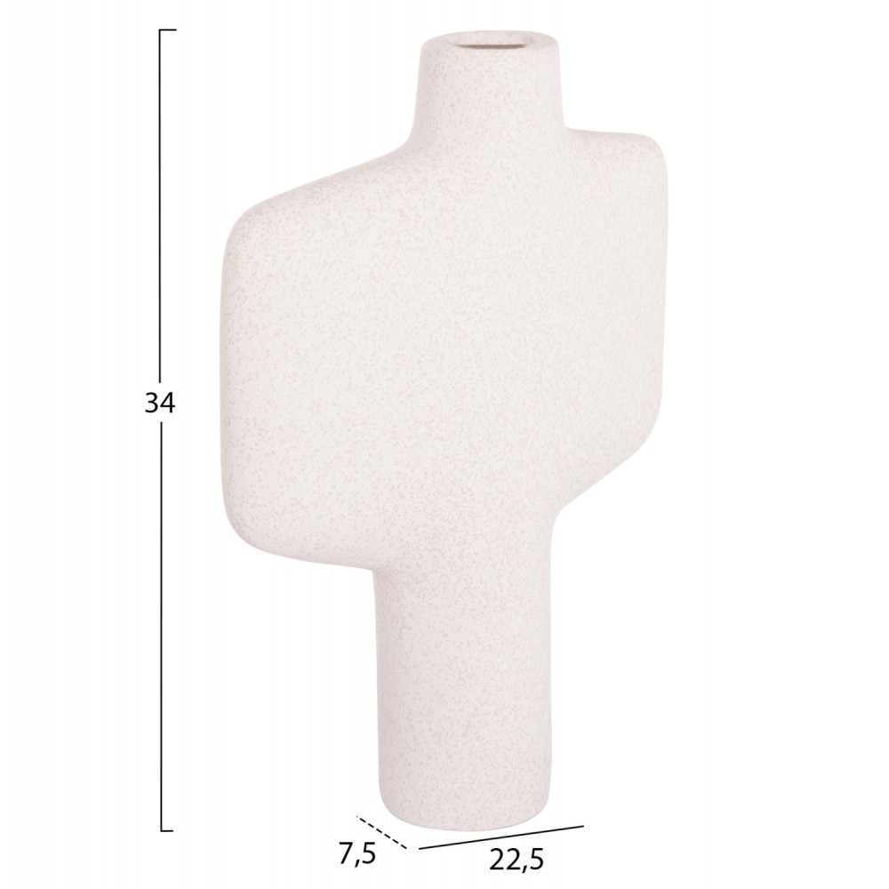 ΕΠΙΤΡΑΠΕΖΙΟ ΚΕΡΑΜΙΚΟ ΔΙΑΚΟΣΜΗΤΙΚΟ ΣΕΙΡΑ ARKEN HM4622.01 ΚΡΥΣΤΑΛΛ.ΥΠΟΛΕΥΚΟ 22.5x7.5x34Υεκ