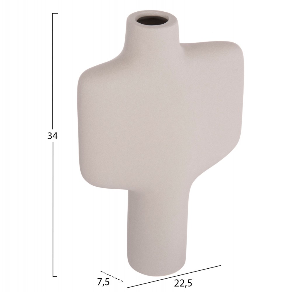 ΕΠΙΤΡΑΠΕΖΙΟ ΚΕΡΑΜΙΚΟ ΔΙΑΚΟΣΜΗΤΙΚΟ ΣΕΙΡΑ ARKEN HM4622.03 ΓΚΡΙ ΜΑΤ 22,5x7,5x34εκ