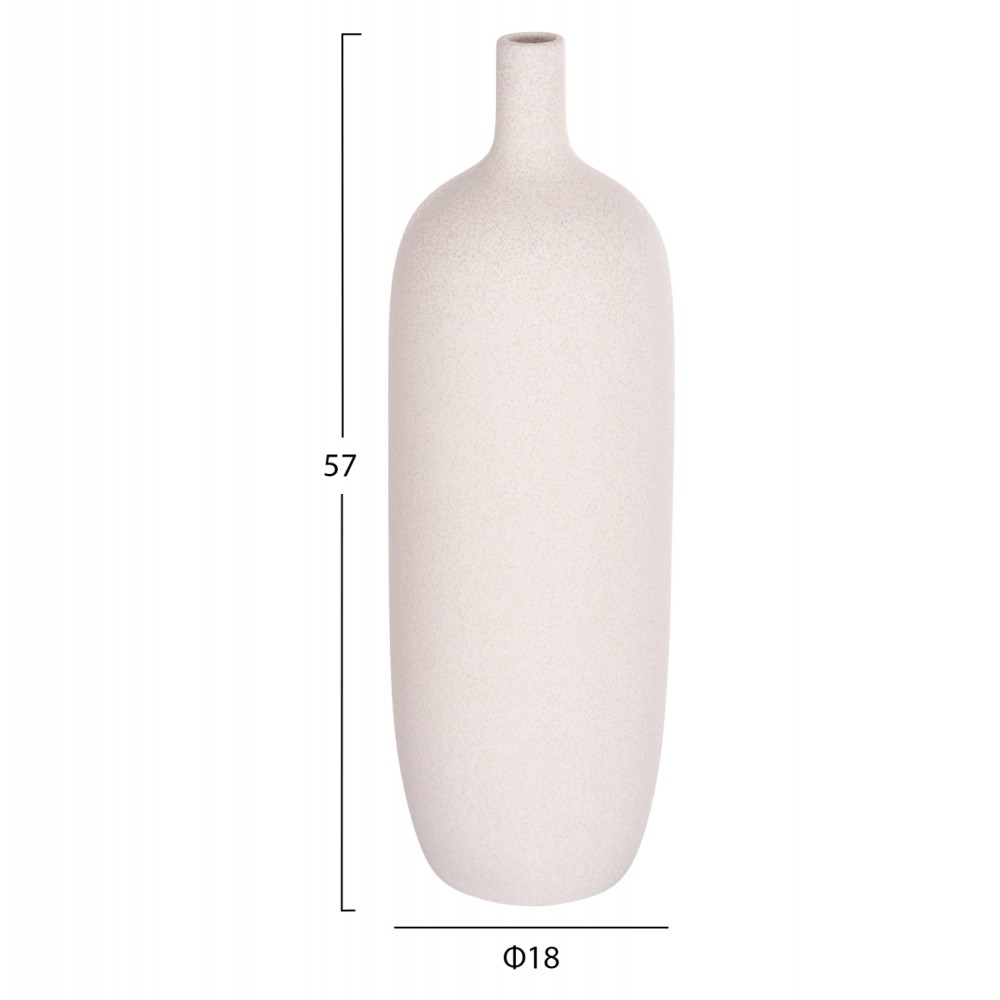 ΕΠΙΤΡΑΠΕΖΙΟ ΚΕΡΑΜΙΚΟ ΔΙΑΚΟΣΜΗΤΙΚΟ GALAD HM4623.01 ΚΡΥΣΤΑΛΛΙΚΟ ΥΠΟΛΕΥΚΟ Φ18x57Υεκ