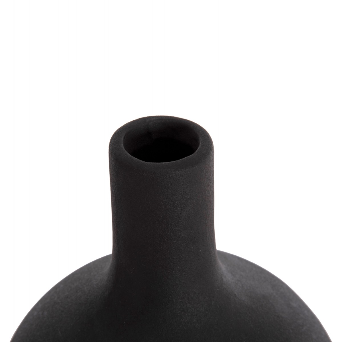 ΕΠΙΤΡΑΠΕΖΙΟ ΚΕΡΑΜΙΚΟ ΔΙΑΚΟΣΜΗΤΙΚΟ GALAD HM4623.02 ΜΑΥΡΟ ΜΑΤ Φ18x57Υεκ