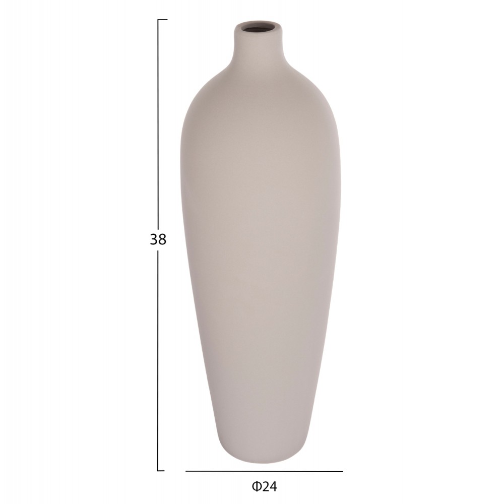 ΕΠΙΤΡΑΠΕΖΙΟ ΚΕΡΑΜΙΚΟ ΔΙΑΚΟΣΜΗΤΙΚΟ GALAD HM4624.03 ΓΚΡΙ ΜΑΤ Φ24x70Υεκ