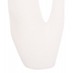 ΕΠΙΤΡΑΠΕΖΙΟ ΚΕΡΑΜΙΚΟ ΔΙΑΚΟΣΜΗΤΙΚΟ ΣΕΙΡΑ SEBOR HM4625 ΥΠΟΛΕΥΚΟ ΚΡΥΣΤΑΛΛΙΚΟ 20x9x45Υεκ