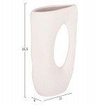 ΕΠΙΤΡΑΠΕΖΙΟ ΚΕΡΑΜΙΚΟ ΔΙΑΚΟΣΜΗΤΙΚΟ SEBOR HM4626.01 ΥΠΟΛΕΥΚΟ ΚΡΥΣΤΑΛΛΙΚΟ 21x8x35.5Υεκ