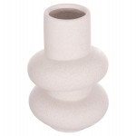 ΕΠΙΤΡΑΠΕΖΙΟ ΚΕΡΑΜΙΚΟ ΔΙΑΚΟΣΜΗΤΙΚΟ ROOK HM4627.01 ΥΠΟΛΕΥΚΟ ΚΡΥΣΤΑΛΛΙΚΟ Φ16x25,5Υεκ