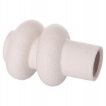 ΕΠΙΤΡΑΠΕΖΙΟ ΚΕΡΑΜΙΚΟ ΔΙΑΚΟΣΜΗΤΙΚΟ ROOK HM4627.01 ΥΠΟΛΕΥΚΟ ΚΡΥΣΤΑΛΛΙΚΟ Φ16x25,5Υεκ