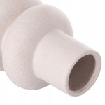 ΕΠΙΤΡΑΠΕΖΙΟ ΚΕΡΑΜΙΚΟ ΔΙΑΚΟΣΜΗΤΙΚΟ ROOK HM4627.01 ΥΠΟΛΕΥΚΟ ΚΡΥΣΤΑΛΛΙΚΟ Φ16x25,5Υεκ