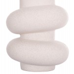 ΕΠΙΤΡΑΠΕΖΙΟ ΚΕΡΑΜΙΚΟ ΔΙΑΚΟΣΜΗΤΙΚΟ ROOK HM4627.01 ΥΠΟΛΕΥΚΟ ΚΡΥΣΤΑΛΛΙΚΟ Φ16x25,5Υεκ