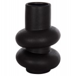 ΕΠΙΤΡΑΠΕΖΙΟ ΚΕΡΑΜΙΚΟ ΔΙΑΚΟΣΜΗΤΙΚΟ ROOK HM4627.02 ΜΑΥΡΟ ΜΑΤ Φ16x25,5Υεκ