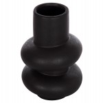 ΕΠΙΤΡΑΠΕΖΙΟ ΚΕΡΑΜΙΚΟ ΔΙΑΚΟΣΜΗΤΙΚΟ ROOK HM4627.02 ΜΑΥΡΟ ΜΑΤ Φ16x25,5Υεκ