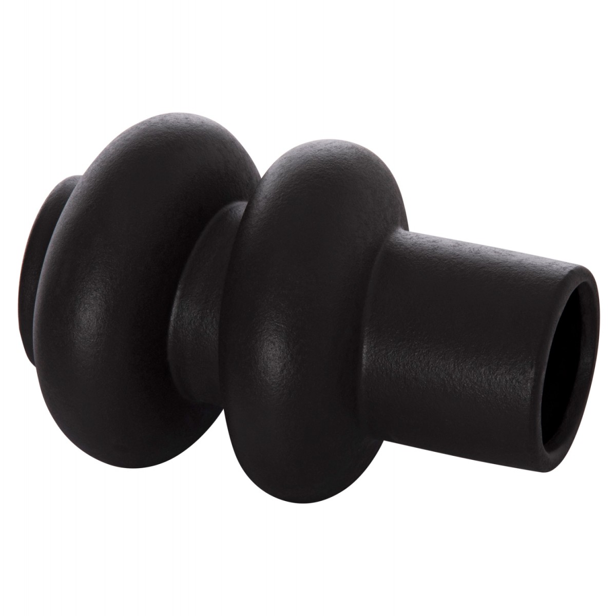 ΕΠΙΤΡΑΠΕΖΙΟ ΚΕΡΑΜΙΚΟ ΔΙΑΚΟΣΜΗΤΙΚΟ ROOK HM4627.02 ΜΑΥΡΟ ΜΑΤ Φ16x25,5Υεκ