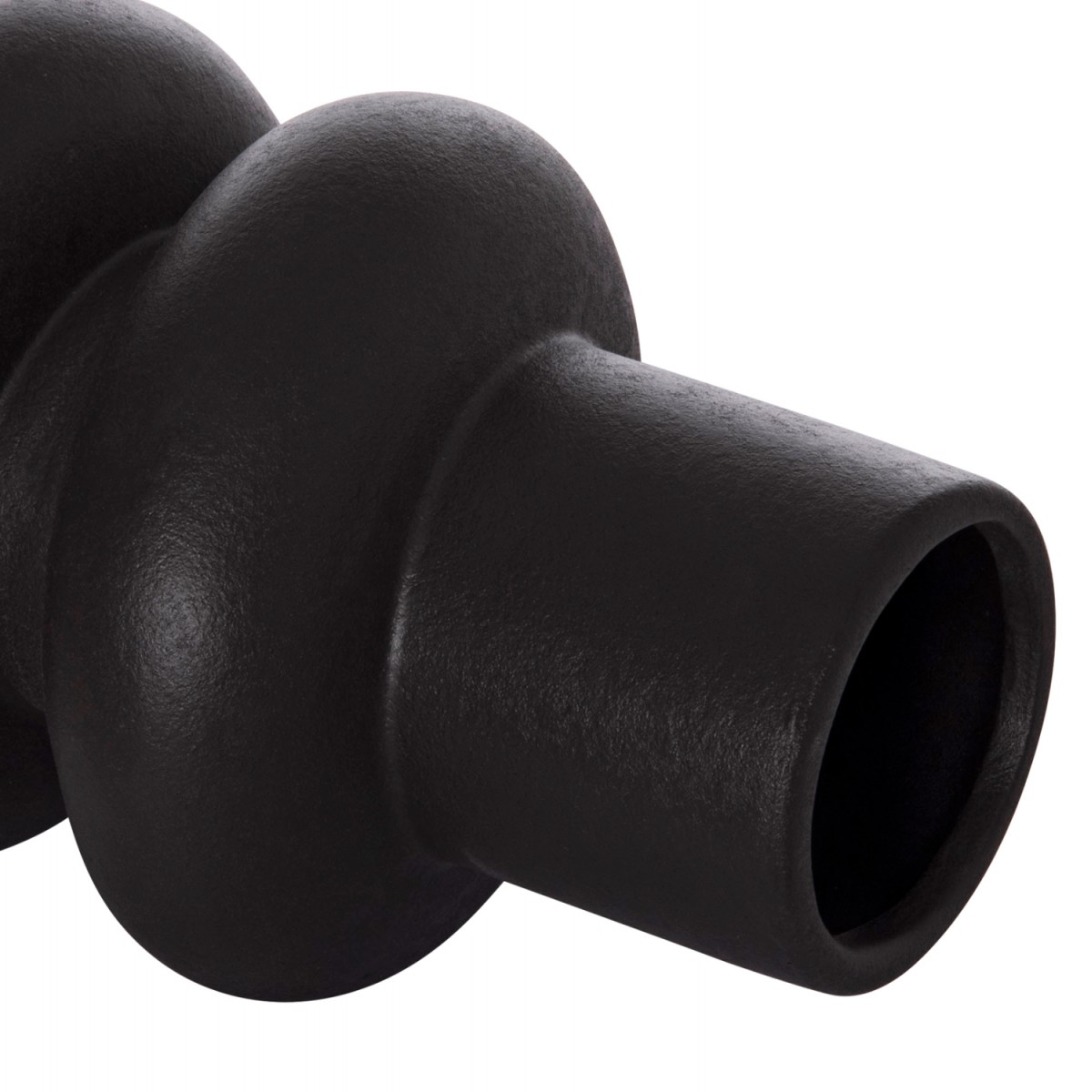 ΕΠΙΤΡΑΠΕΖΙΟ ΚΕΡΑΜΙΚΟ ΔΙΑΚΟΣΜΗΤΙΚΟ ROOK HM4627.02 ΜΑΥΡΟ ΜΑΤ Φ16x25,5Υεκ