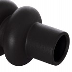 ΕΠΙΤΡΑΠΕΖΙΟ ΚΕΡΑΜΙΚΟ ΔΙΑΚΟΣΜΗΤΙΚΟ ROOK HM4627.02 ΜΑΥΡΟ ΜΑΤ Φ16x25,5Υεκ