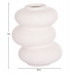 ΕΠΙΤΡΑΠΕΖΙΟ ΚΕΡΑΜΙΚΟ ΔΙΑΚΟΣΜΗΤΙΚΟ ROOK HM4628.01 ΥΠΟΛΕΥΚΟ ΚΡΥΣΤΑΛΛΙΚΟ Φ14x19Υεκ