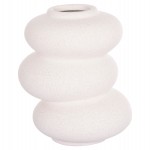 ΕΠΙΤΡΑΠΕΖΙΟ ΚΕΡΑΜΙΚΟ ΔΙΑΚΟΣΜΗΤΙΚΟ ROOK HM4628.01 ΥΠΟΛΕΥΚΟ ΚΡΥΣΤΑΛΛΙΚΟ Φ14x19Υεκ