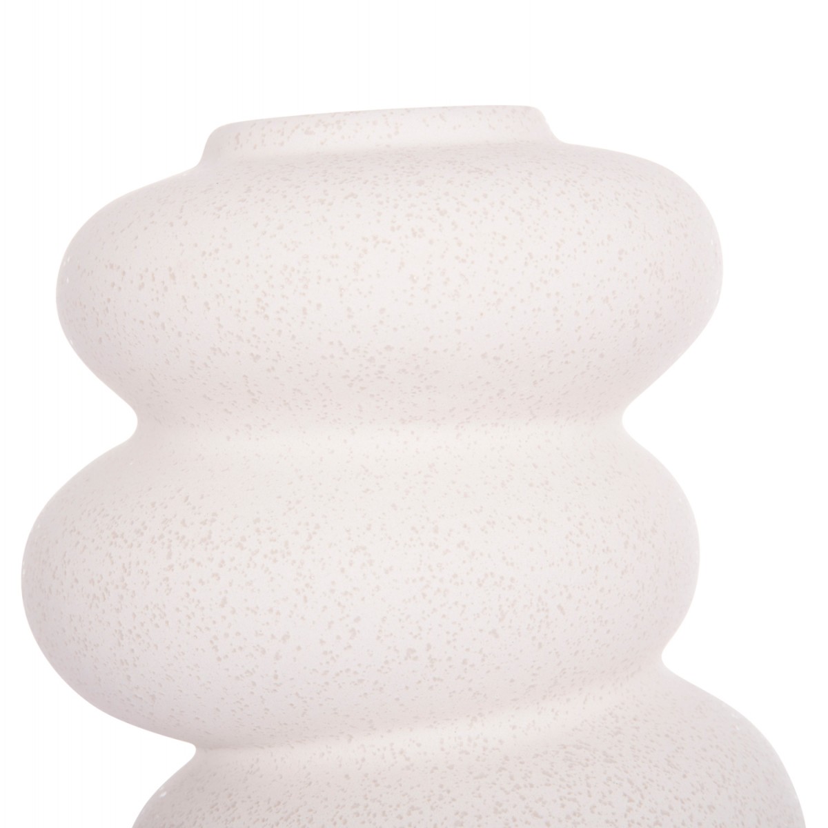 ΕΠΙΤΡΑΠΕΖΙΟ ΚΕΡΑΜΙΚΟ ΔΙΑΚΟΣΜΗΤΙΚΟ ROOK HM4628.01 ΥΠΟΛΕΥΚΟ ΚΡΥΣΤΑΛΛΙΚΟ Φ14x19Υεκ