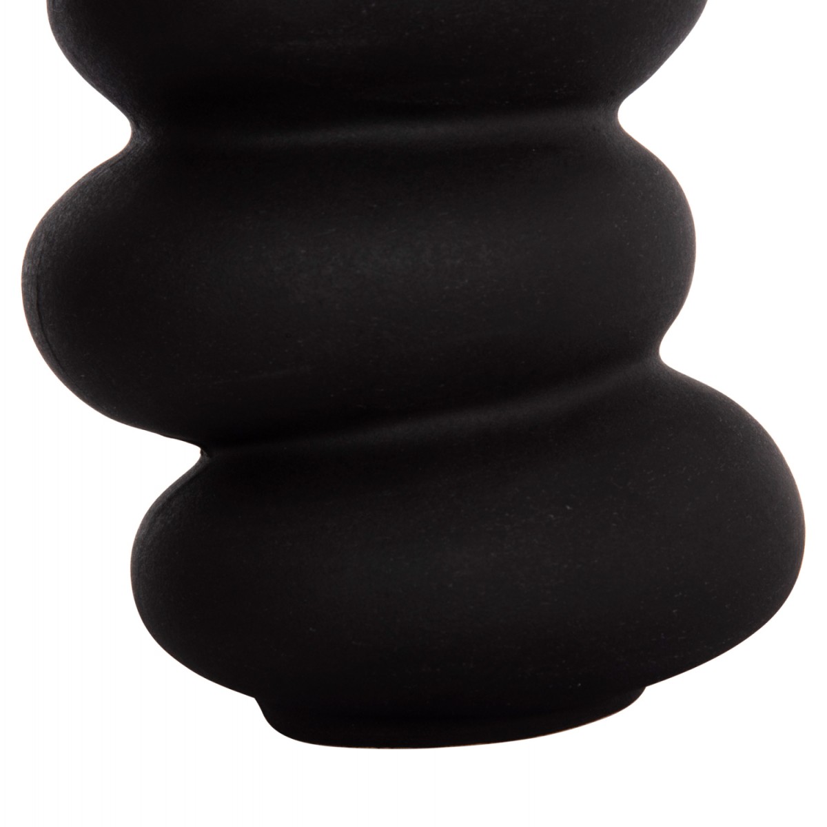 ΕΠΙΤΡΑΠΕΖΙΟ ΚΕΡΑΜΙΚΟ ΔΙΑΚΟΣΜΗΤΙΚΟ ROOK HM4628.02 ΜΑΥΡΟ ΜΑΤ Φ14x19Υεκ