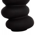 ΕΠΙΤΡΑΠΕΖΙΟ ΚΕΡΑΜΙΚΟ ΔΙΑΚΟΣΜΗΤΙΚΟ ROOK HM4628.02 ΜΑΥΡΟ ΜΑΤ Φ14x19Υεκ