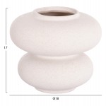 ΕΠΙΤΡΑΠΕΖΙΟ ΚΕΡΑΜΙΚΟ ΔΙΑΚΟΣΜΗΤΙΚΟ ROOK HM4629.01 ΥΠΟΛΕΥΚΟ ΚΡΥΣΤΑΛΛΙΚΟ Φ18x17Υεκ