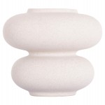 ΕΠΙΤΡΑΠΕΖΙΟ ΚΕΡΑΜΙΚΟ ΔΙΑΚΟΣΜΗΤΙΚΟ ROOK HM4629.01 ΥΠΟΛΕΥΚΟ ΚΡΥΣΤΑΛΛΙΚΟ Φ18x17Υεκ