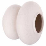 ΕΠΙΤΡΑΠΕΖΙΟ ΚΕΡΑΜΙΚΟ ΔΙΑΚΟΣΜΗΤΙΚΟ ROOK HM4629.01 ΥΠΟΛΕΥΚΟ ΚΡΥΣΤΑΛΛΙΚΟ Φ18x17Υεκ