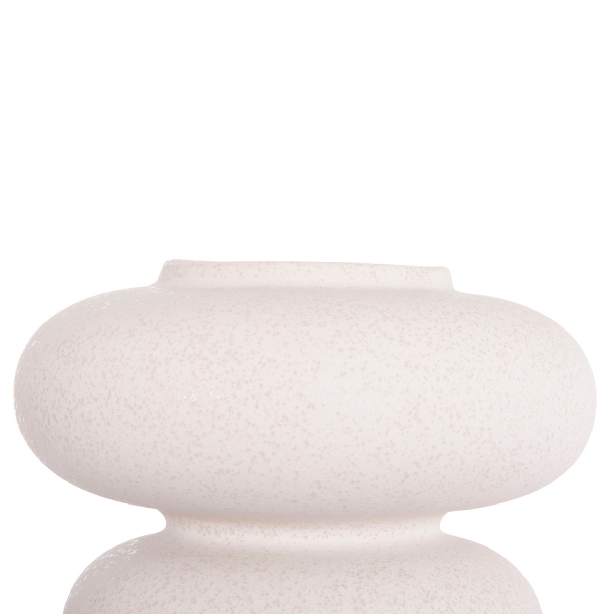 ΕΠΙΤΡΑΠΕΖΙΟ ΚΕΡΑΜΙΚΟ ΔΙΑΚΟΣΜΗΤΙΚΟ ROOK HM4629.01 ΥΠΟΛΕΥΚΟ ΚΡΥΣΤΑΛΛΙΚΟ Φ18x17Υεκ