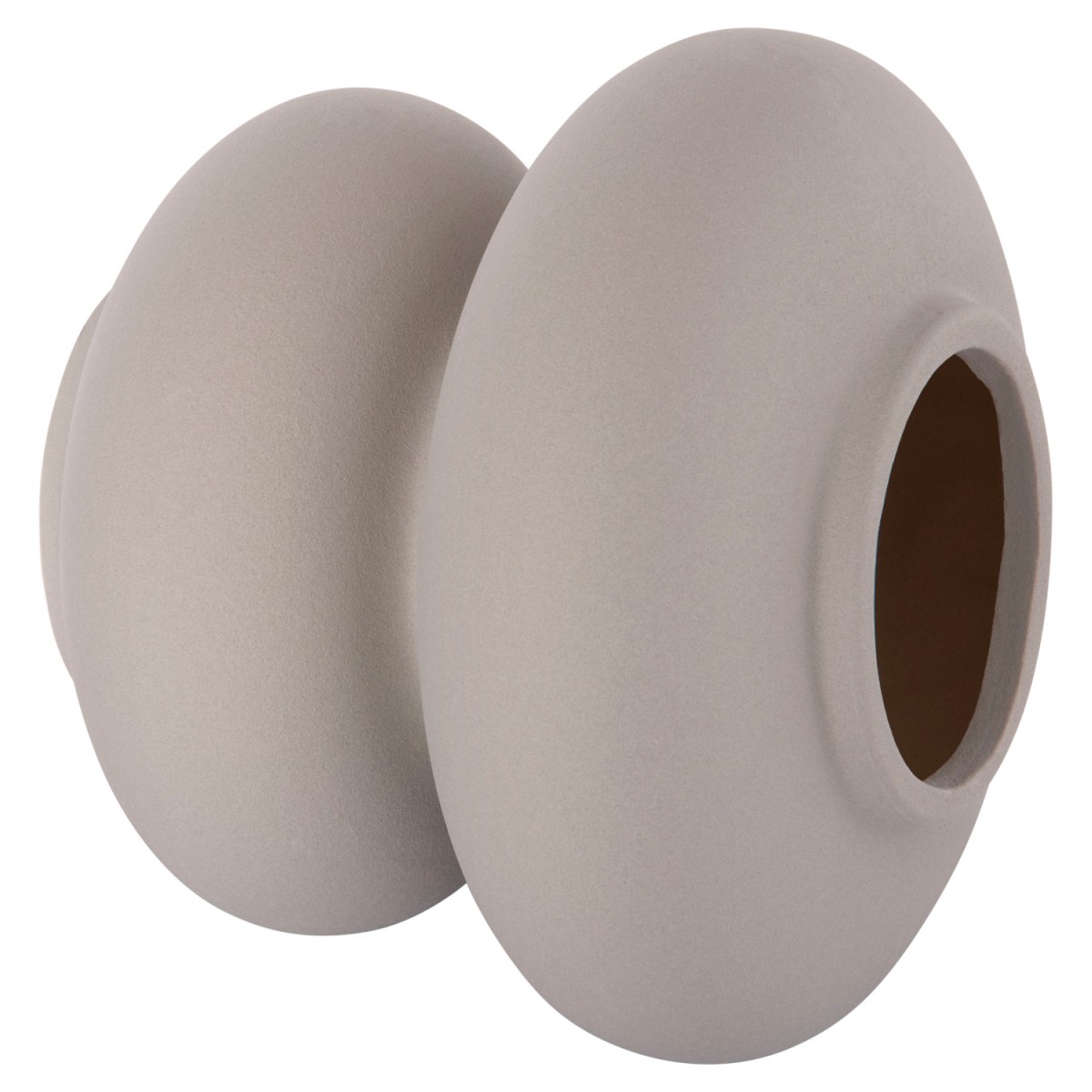 ΕΠΙΤΡΑΠΕΖΙΟ ΚΕΡΑΜΙΚΟ ΔΙΑΚΟΣΜΗΤΙΚΟ ROOK HM4629.03 ΓΚΡΙ ΜΑΤ Φ18x17Υεκ