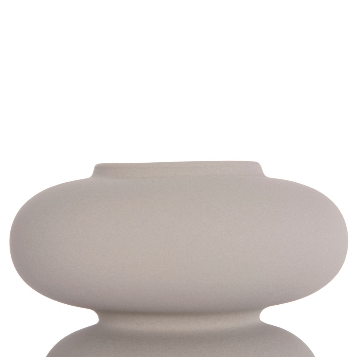 ΕΠΙΤΡΑΠΕΖΙΟ ΚΕΡΑΜΙΚΟ ΔΙΑΚΟΣΜΗΤΙΚΟ ROOK HM4629.03 ΓΚΡΙ ΜΑΤ Φ18x17Υεκ