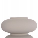 ΕΠΙΤΡΑΠΕΖΙΟ ΚΕΡΑΜΙΚΟ ΔΙΑΚΟΣΜΗΤΙΚΟ ROOK HM4629.03 ΓΚΡΙ ΜΑΤ Φ18x17Υεκ