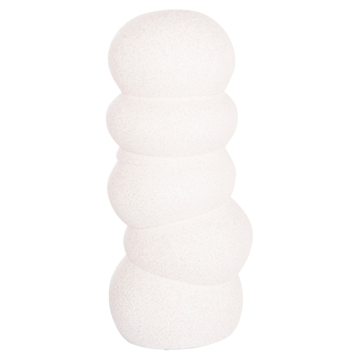 ΕΠΙΤΡΑΠΕΖΙΟ ΚΕΡΑΜΙΚΟ ΔΙΑΚΟΣΜΗΤΙΚΟ ROOK HM4630.01 ΥΠΟΛΕΥΚΟ ΚΡΥΣΤΑΛΛΙΚΟ Φ13x31Υεκ