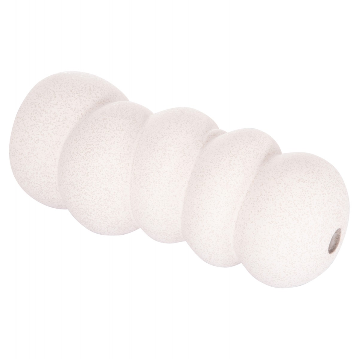 ΕΠΙΤΡΑΠΕΖΙΟ ΚΕΡΑΜΙΚΟ ΔΙΑΚΟΣΜΗΤΙΚΟ ROOK HM4630.01 ΥΠΟΛΕΥΚΟ ΚΡΥΣΤΑΛΛΙΚΟ Φ13x31Υεκ