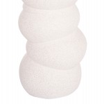 ΕΠΙΤΡΑΠΕΖΙΟ ΚΕΡΑΜΙΚΟ ΔΙΑΚΟΣΜΗΤΙΚΟ ROOK HM4630.01 ΥΠΟΛΕΥΚΟ ΚΡΥΣΤΑΛΛΙΚΟ Φ13x31Υεκ