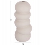 ΕΠΙΤΡΑΠΕΖΙΟ ΚΕΡΑΜΙΚΟ ΔΙΑΚΟΣΜΗΤΙΚΟ ROOK HM4630.03 ΓΚΡΙ ΜΑΤ Φ12x30Υ εκ.