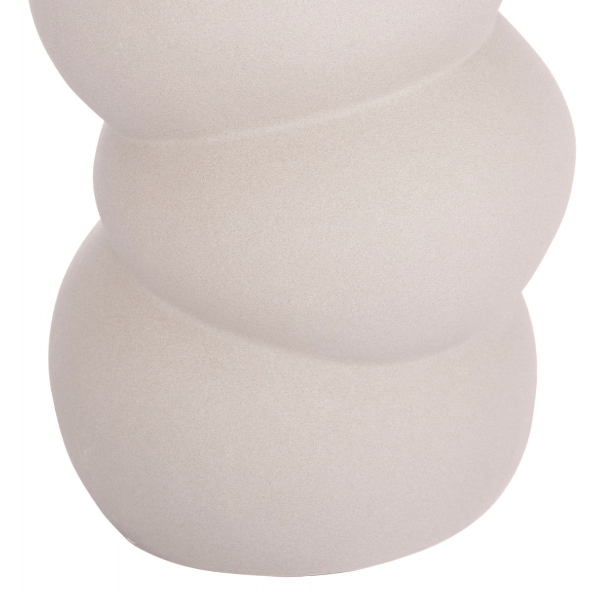 ΕΠΙΤΡΑΠΕΖΙΟ ΚΕΡΑΜΙΚΟ ΔΙΑΚΟΣΜΗΤΙΚΟ ROOK HM4630.03 ΓΚΡΙ ΜΑΤ Φ12x30Υ εκ.