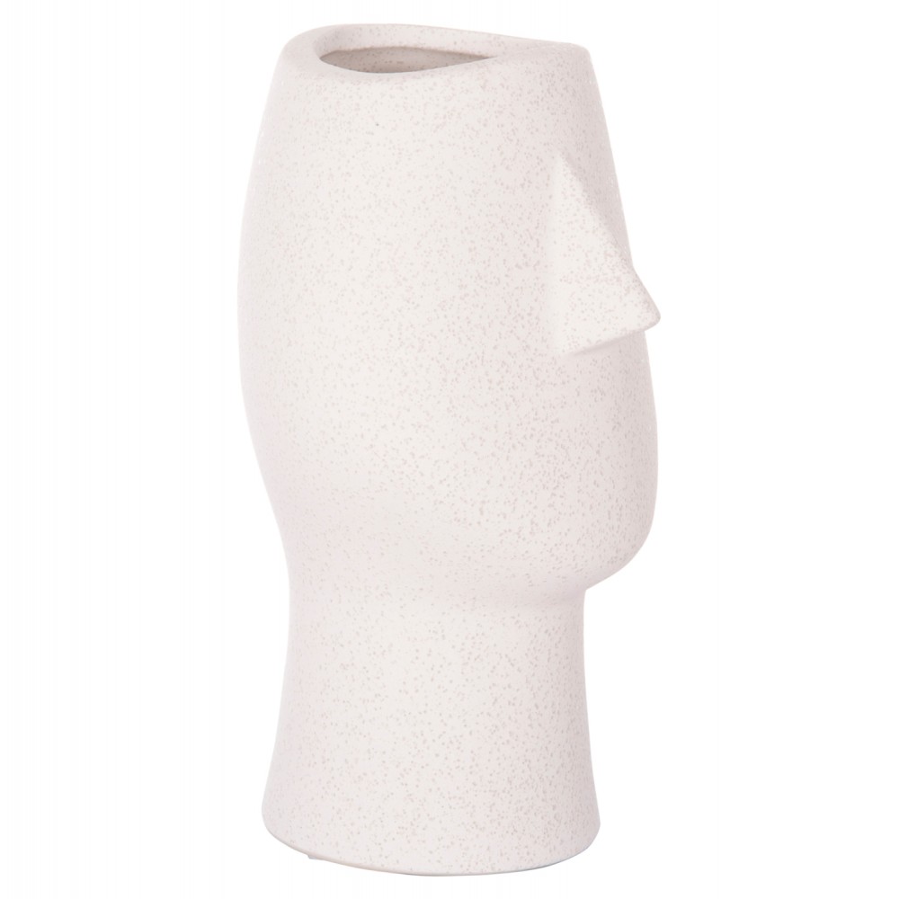 ΕΠΙΤΡΑΠΕΖΙΟ ΚΕΡΑΜΙΚΟ ΔΙΑΚΟΣΜΗΤΙΚΟ HUMANS HM4631 ΥΠΟΛΕΥΚΟ ΚΡΥΣΤΑΛΛΙΚΟ Φ14x25Υεκ