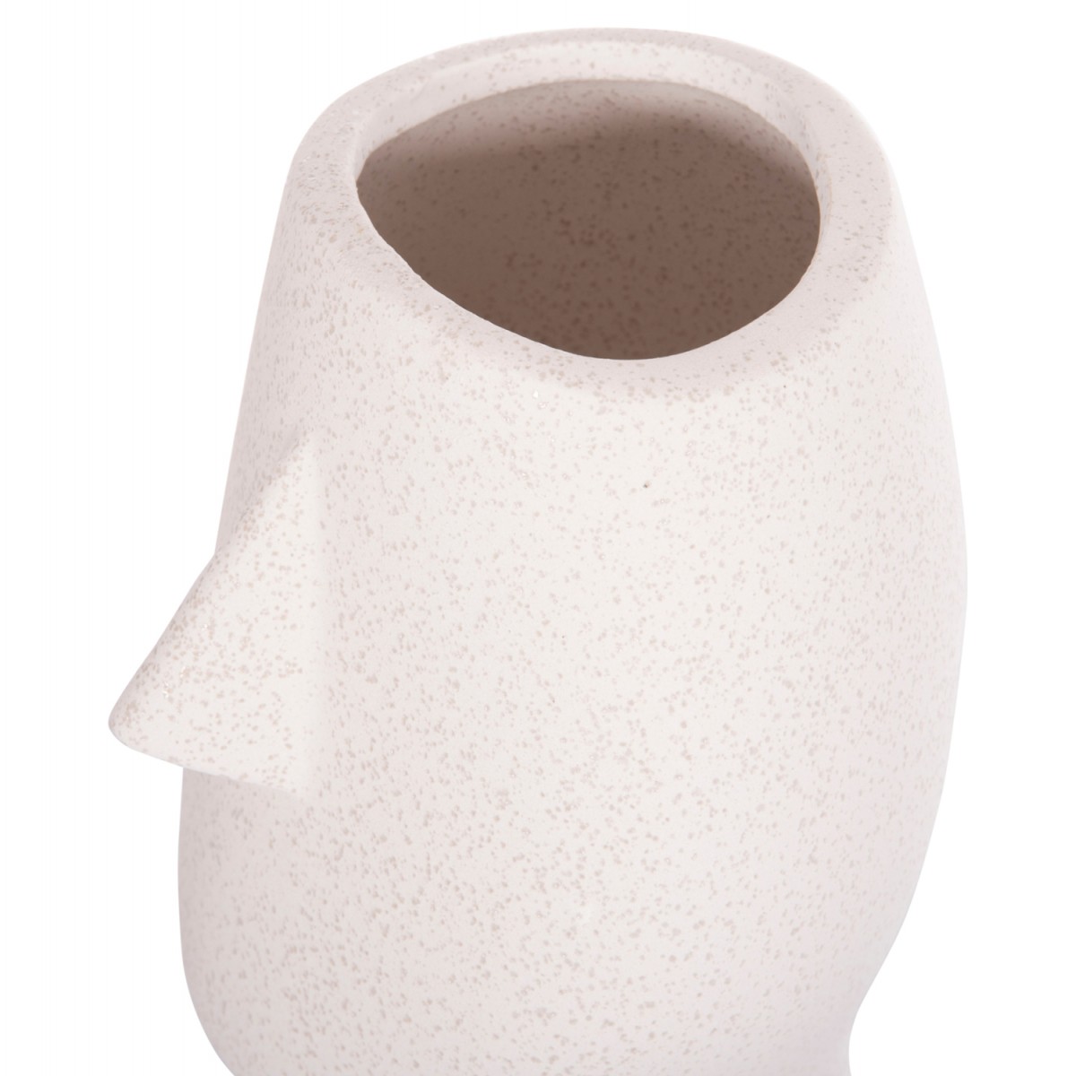 ΕΠΙΤΡΑΠΕΖΙΟ ΚΕΡΑΜΙΚΟ ΔΙΑΚΟΣΜΗΤΙΚΟ HUMANS HM4631 ΥΠΟΛΕΥΚΟ ΚΡΥΣΤΑΛΛΙΚΟ Φ14x25Υεκ